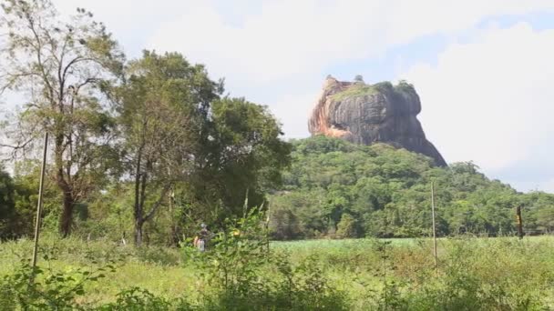 Rock Fortress in Sigiriya — Stock Video