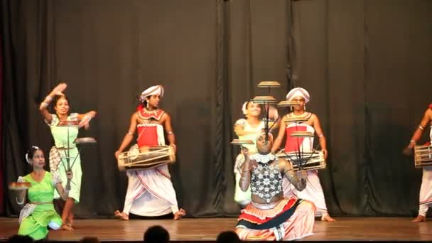 Performance de dança kandyan — Vídeo de Stock