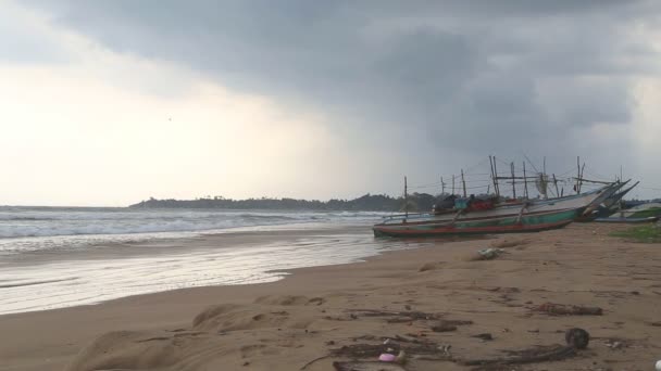 Weligama Beach'te görünümünü — Stok video