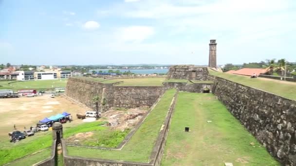 Galle fort — Stock Video