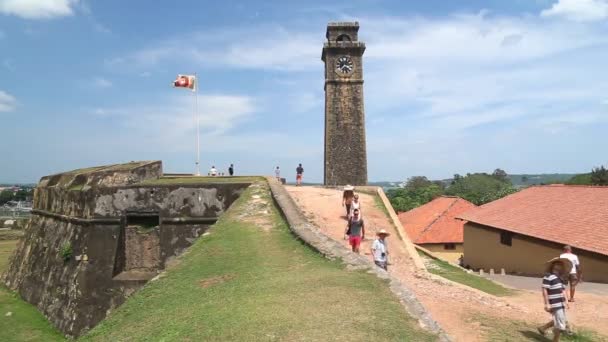 Galle fort — Stock Video