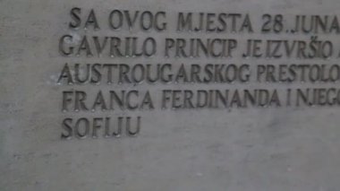 Nerede bir adam Avusturya-Macaristan tahtının varisi suikast yer Anıtı