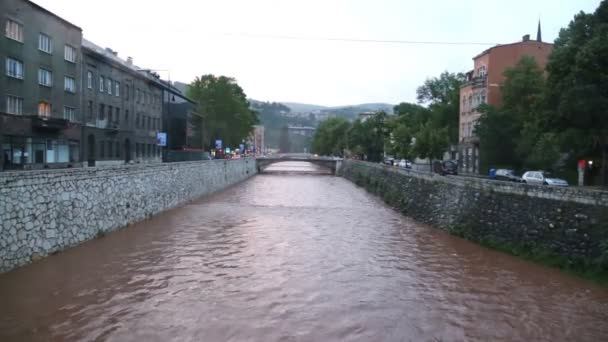 Hermosa vista desde puente latino — Vídeos de Stock