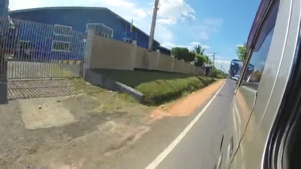 Kandy traffic from a moving car — Stock Video