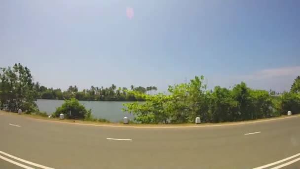 Beautiful view of tropical Sri Lankan — Stock Video