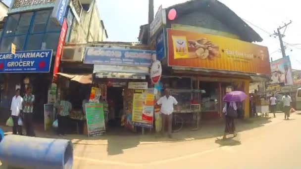 View of Sri Lankan streets — Stock Video