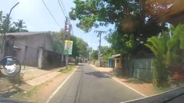 Veduta delle strade dello Sri Lanka — Video Stock