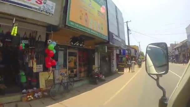 View of Sri Lankan streets — Stock Video