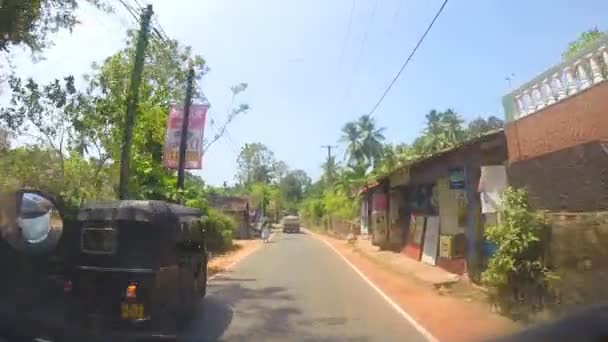 View of Sri Lankan countryside — Stock Video