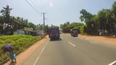 Sri Lankalı trafik görünümünü