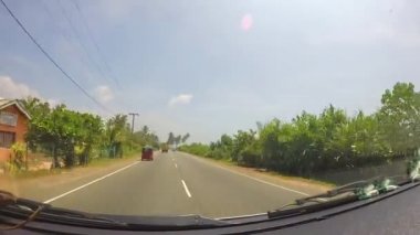 Sri Lankalı trafik görünümünü