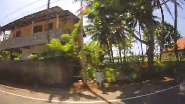 Bella vista del paesaggio tropicale dello Sri Lanka — Video Stock