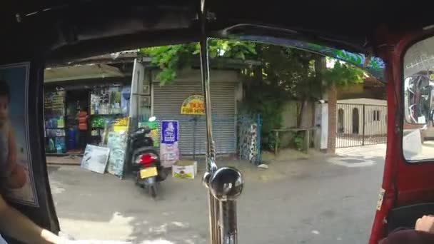 Vista da tuk tuk — Video Stock