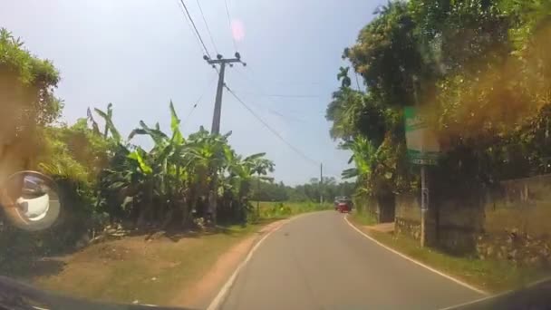 Vista sulla campagna dello Sri Lanka — Video Stock