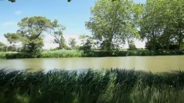 Canal du Midi Bisiklete binme insanlar