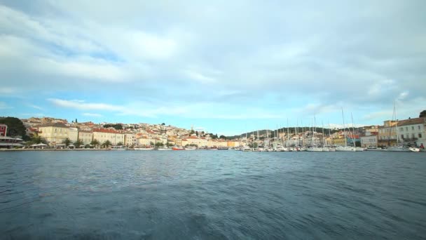 Port na wyspie Losinj — Wideo stockowe