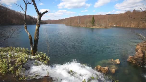 Καταρράκτες στο Εθνικό Πάρκο Plitvice — Αρχείο Βίντεο