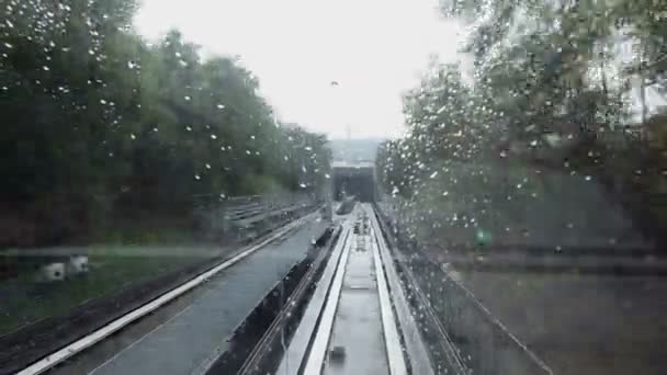 Servicio de traslado en tren París Charles de Gaulle — Vídeo de stock