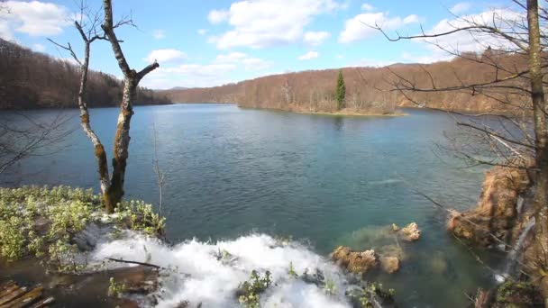 Водоспади в національному парку Плітвіцкі — стокове відео