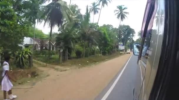 Tráfico de Kandy de coche en movimiento — Vídeos de Stock