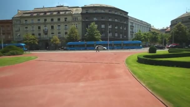 Paar genießt Radfahren — Stockvideo