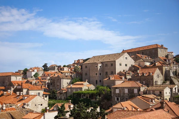 Vecchie case dentro la città — Foto Stock