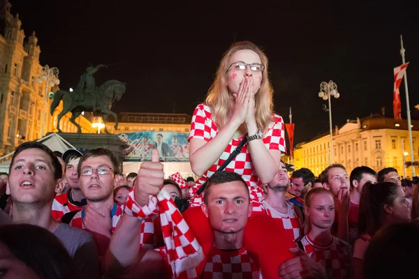 Fans de football croate — Photo