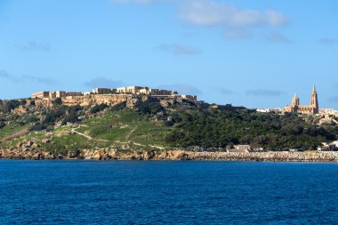 Mgarr üzerinde Deniz Manzaralı