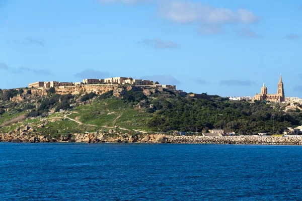 Vue sur la mer sur Mgarr — Photo