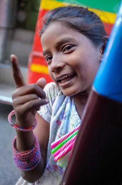 Indiska barn porträtt — Stockfoto