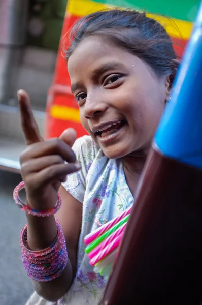 Retrato de criança indiana — Fotografia de Stock