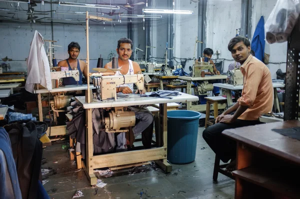 Indian workers sowing — Stock Photo, Image