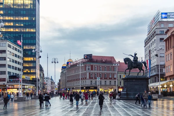 Ban Jelacic Square — Stock Photo, Image