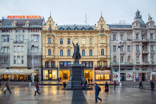 Ban Jelacic Square — Stock Photo, Image