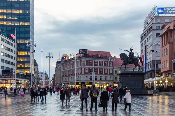 Ban Jelacic Square — Stock Photo, Image