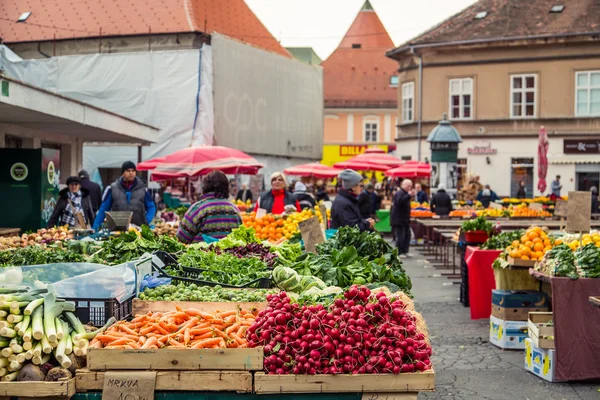 Dolac mercato — Foto Stock