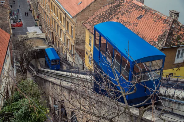 The old Zagreb funicular — Stock Photo, Image