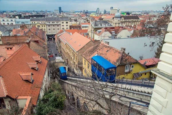 The old Zagreb funicular — Stock Photo, Image