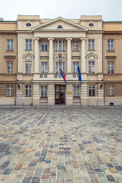 Парламент Хорватии в Верхнем городе — стоковое фото