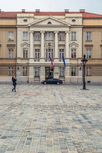 Chorvatský parlament v horním městě — Stock fotografie