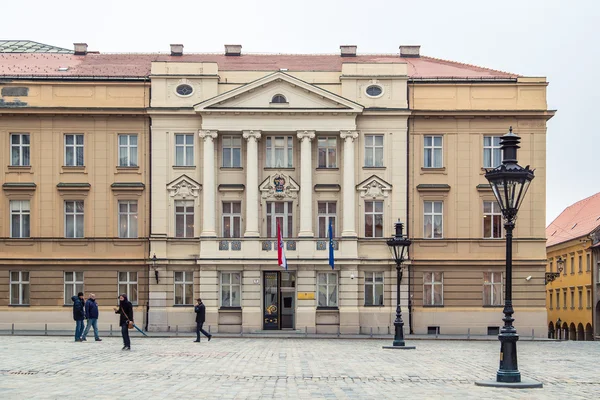 Chorwacki Parlament w górnym mieście — Zdjęcie stockowe