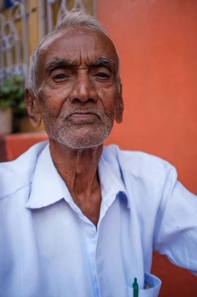 Índio homem idoso — Fotografia de Stock