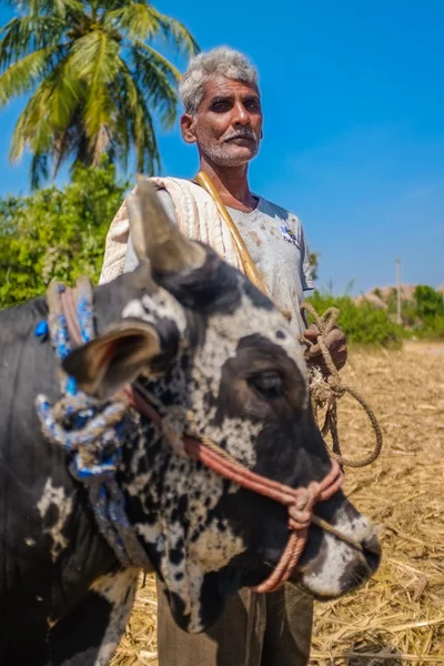 Indian farmer — Stock Photo, Image