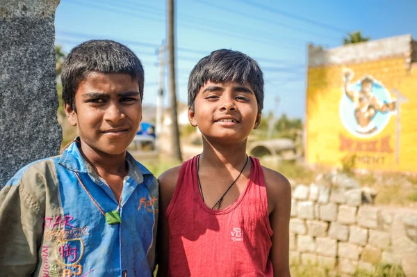 Dois meninos indianos — Fotografia de Stock