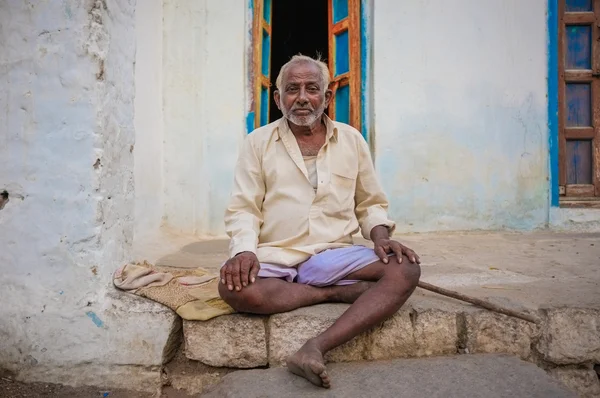 Elderly Indian man — Stock Photo, Image