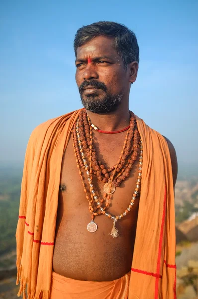 Indian pilgrim — Stock Photo, Image