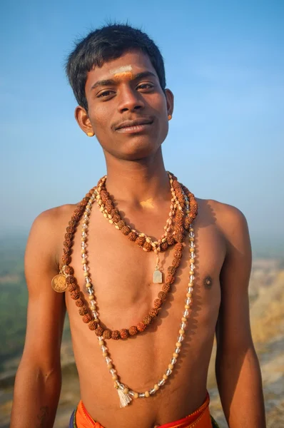 Indian pilgrim — Stock Photo, Image