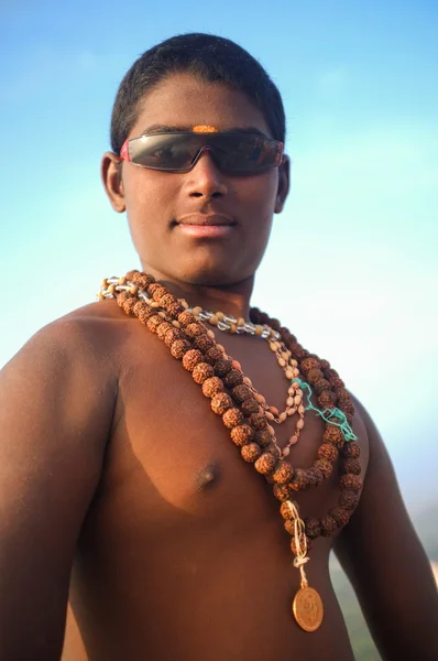 Young Indian pilgrim — Stock Photo, Image