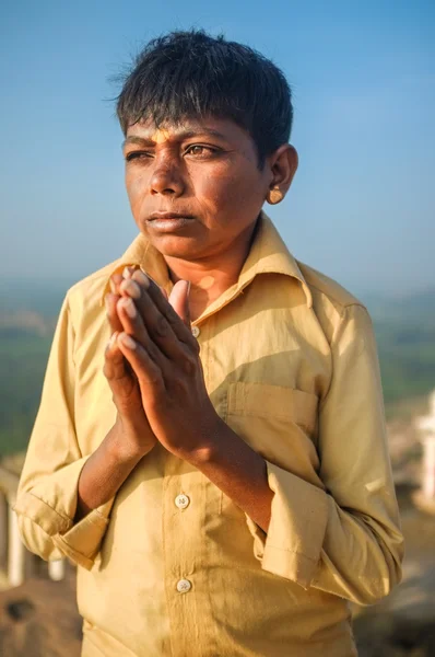 Indian pilgrim — Stock Photo, Image