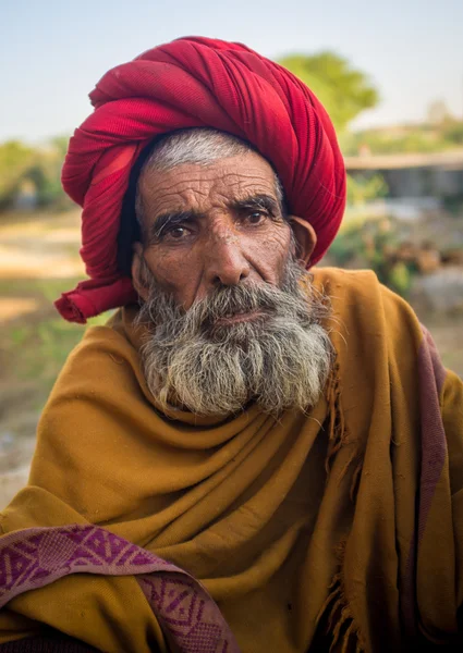 Rabari tribesman poses — Stock Photo, Image